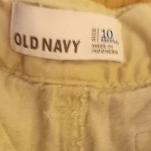 Old Navy khaki cargo pants size 10